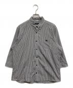 BURBERRY BLACK LABELバーバリーブラックレーベル）の古着「ボタンダウンシャツ」｜ブラック