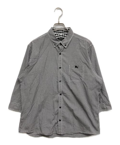 BURBERRY BLACK LABEL（バーバリーブラックレーベル）BURBERRY BLACK LABEL (バーバリーブラックレーベル) ボタンダウンシャツ ブラック サイズ:size4の古着・服飾アイテム