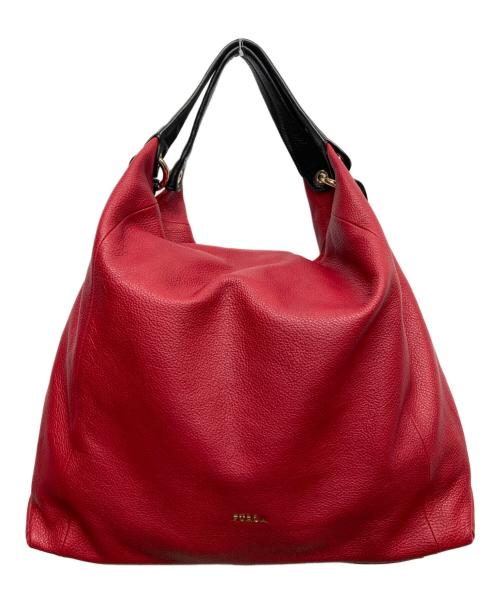 FURLA（フルラ）FURLA (フルラ) エリザベス 2wayレザートートバッグ レッドの古着・服飾アイテム
