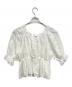 La boutique BonBon (ラブティックボンボン) シャーリングギャザーブラウス ホワイト サイズ:FREE：12000円