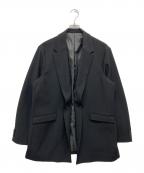 TK TAKEO KIKUCHIティーケー タケオキクチ）の古着「スラントカットカラージャケット」｜ブラック