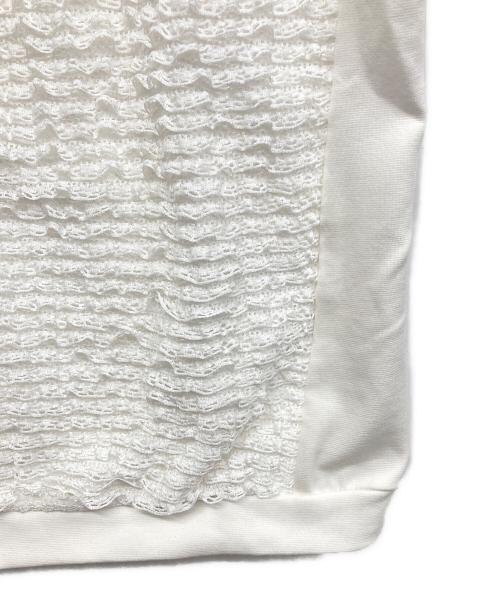 M'S GRACY（エムズグレイシー）M'S GRACY (エムズグレイシー) フリルカーディガン ホワイト サイズ:40の古着・服飾アイテム