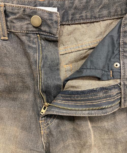 WYM LIDNM（ウィム バイ リドム）WYM LIDNM (ウィム バイ リドム) VINTAGE WASHED CURVED DENIM ブラック サイズ:Sの古着・服飾アイテム