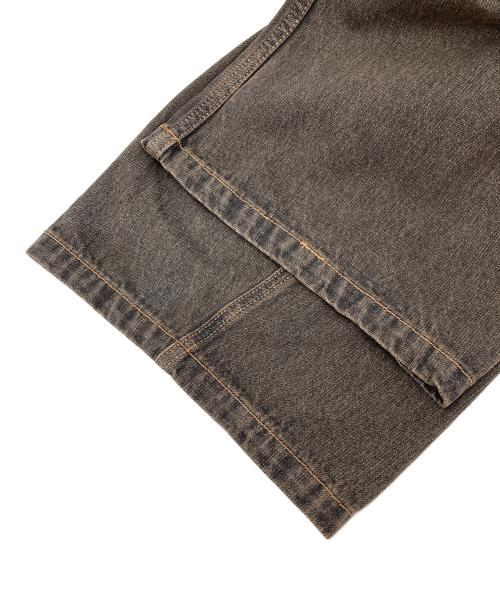 WYM LIDNM（ウィム バイ リドム）WYM LIDNM (ウィム バイ リドム) VINTAGE WASHED CURVED DENIM ブラック サイズ:Sの古着・服飾アイテム