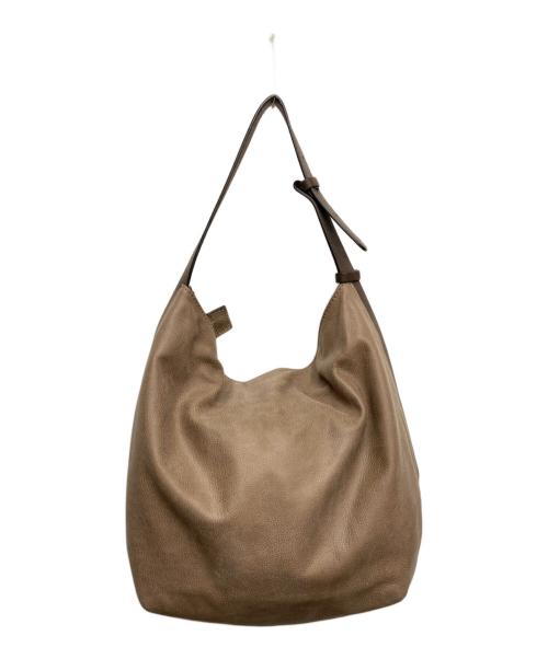 GIANNI CHIARINI（ジャンニ キアリーニ）GIANNI CHIARINI (ジャンニ キアリーニ) レザートートバッグ ブラウンの古着・服飾アイテム