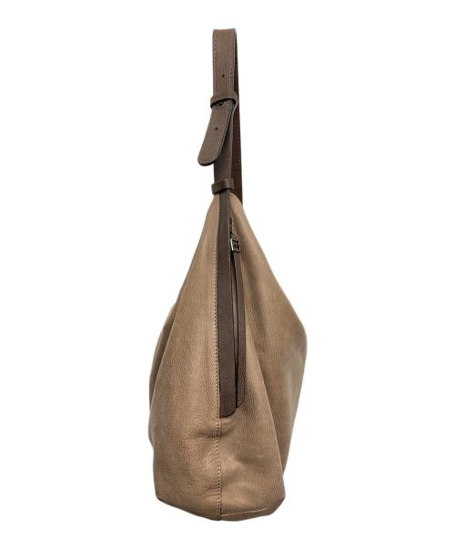 GIANNI CHIARINI（ジャンニ キアリーニ）GIANNI CHIARINI (ジャンニ キアリーニ) レザートートバッグ ブラウンの古着・服飾アイテム