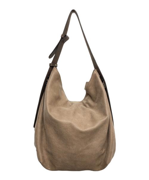 GIANNI CHIARINI（ジャンニ キアリーニ）GIANNI CHIARINI (ジャンニ キアリーニ) レザートートバッグ ブラウンの古着・服飾アイテム