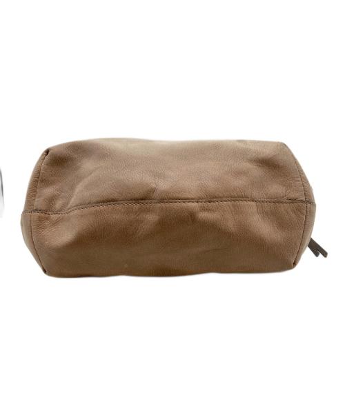 GIANNI CHIARINI（ジャンニ キアリーニ）GIANNI CHIARINI (ジャンニ キアリーニ) レザートートバッグ ブラウンの古着・服飾アイテム