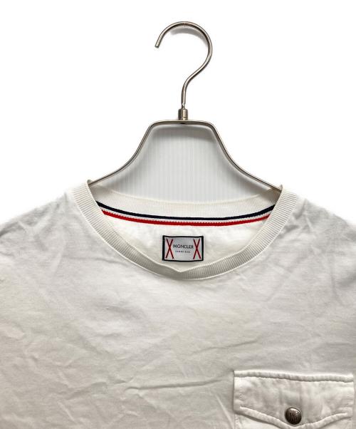 MONCLER（モンクレール）MONCLER (モンクレール) MAGLIA T-SHIRT ホワイト サイズ:無しの古着・服飾アイテム
