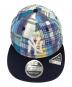 New Era (ニューエラ) パッチワークベースボールキャップ ブルー：4000円