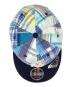 中古・古着 New Era (ニューエラ) パッチワークベースボールキャップ ブルー：4000円
