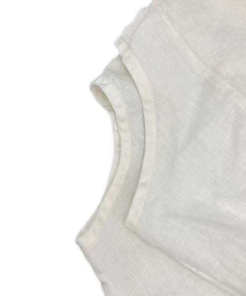 mizuiro-ind（ミズイロインド）mizuiro-ind (ミズイロインド) リネンドルマンスリーブブラウス ホワイト サイズ:記載無しの古着・服飾アイテム