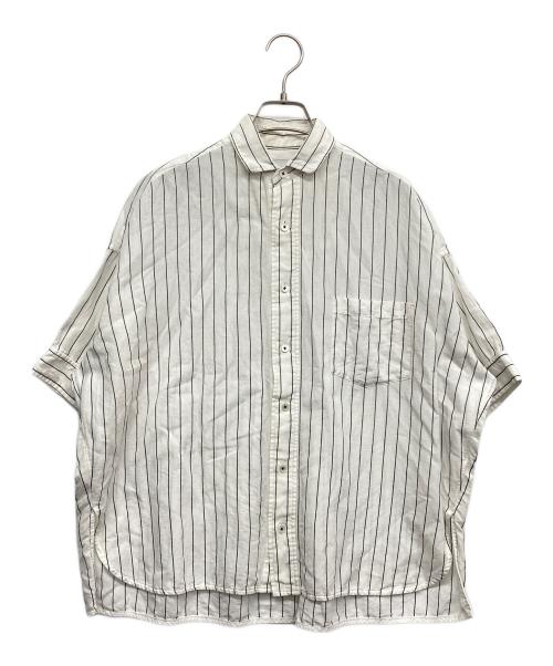 ticca（ティッカ）ticca (ティッカ) リネン混半袖シャツ ホワイト サイズ:Fの古着・服飾アイテム