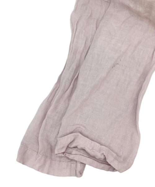 nest Robe（ネストローブ）nest Robe (ネストローブ) リネン天然染め近江晒しレースアップワンピース ピンク サイズ:Fの古着・服飾アイテム