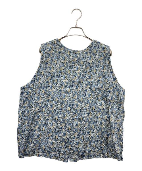 nest Robe（ネストローブ）nest Robe (ネストローブ) リネンリバティ2wayノースリーブブラウス ブルー サイズ:Fの古着・服飾アイテム