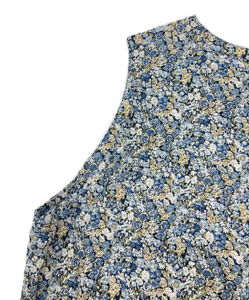 nest Robe（ネストローブ）nest Robe (ネストローブ) リネンリバティ2wayノースリーブブラウス ブルー サイズ:Fの古着・服飾アイテム