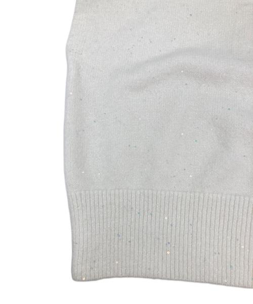 maison de Dolce.（メゾンドドルチェ）maison de Dolce. (メゾンドドルチェ) トゥインクルニット ホワイト サイズ:F 未使用品の古着・服飾アイテム