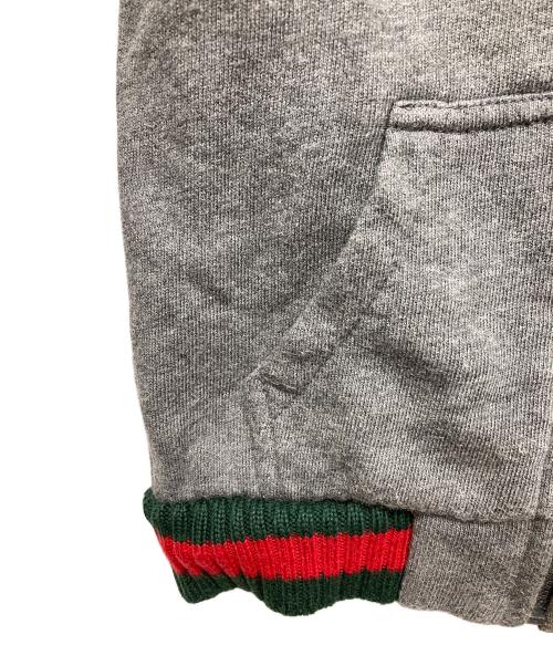 GUCCI（グッチ）GUCCI (グッチ) シェリーラインジップパーカー グレー サイズ:18/24の古着・服飾アイテム