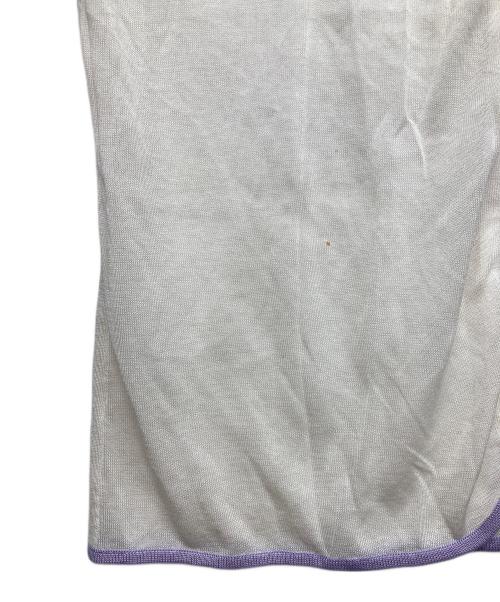 LEONARD（レオナール）LEONARD (レオナール) ラインストーンロゴカーディガン ホワイト サイズ:FREEの古着・服飾アイテム