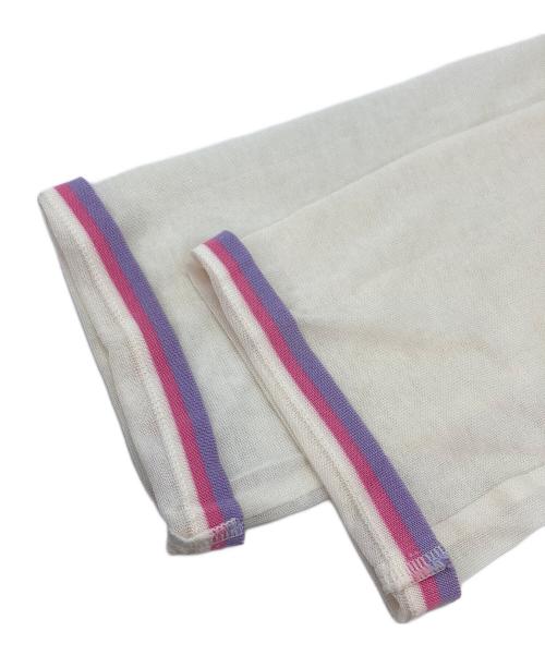 LEONARD（レオナール）LEONARD (レオナール) ラインストーンロゴカーディガン ホワイト サイズ:FREEの古着・服飾アイテム