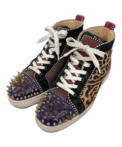 Christian Louboutin（クリスチャン・ルブタン）Christian Louboutin (クリスチャン・ルブタン) ハイカットスニーカー マルチカラー サイズ:39 1/2の古着・服飾アイテム