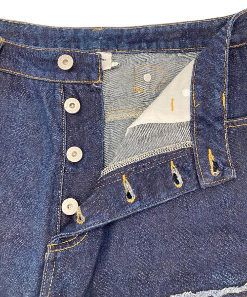 WISHFOREVER（ウィッシュフォーエバー）wishforever (ウィッシュフォーエバー) ダブルニーデニムパンツ インディゴ サイズ:Lの古着・服飾アイテム