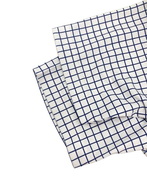 MACKINTOSH PHILOSOPHY（マッキントッシュ フィロソフィー）MACKINTOSH PHILOSOPHY (マッキントッシュ フィロソフィー) トロッター 鹿の子ジャージー プリント柄バリエーション ボタンダウンポロ シャツ ホワイト サイズ:38 未使用品の古着・服飾アイテム