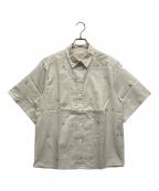 maison kitsuneメゾンキツネ）の古着「総柄半袖シャツ」｜ベージュ