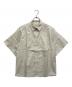 MAISON KITSUNE（メゾンキツネ）の古着「総柄半袖シャツ」｜ベージュ