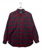 PENDLETONペンドルトン）の古着「70s ボタンダウンボードシャツ」｜レッド×グリーン