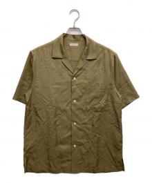 BEAUTY&YOUTH（ビューティーアンドユース）の古着「DULL/LUSTR オープンカラー リラックスレギュラー シャツ」｜グリーン