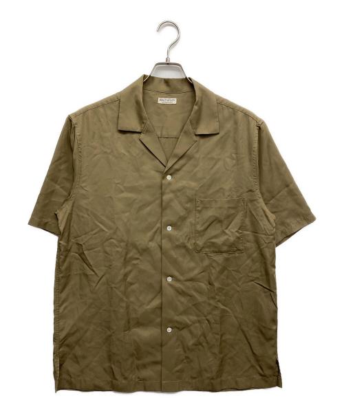 BEAUTY&YOUTH（ビューティーアンドユース）BEAUTY&YOUTH (ビューティーアンドユース) DULL/LUSTR オープンカラー リラックスレギュラー シャツ グリーン サイズ:Lの古着・服飾アイテム