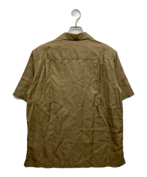 BEAUTY&YOUTH（ビューティーアンドユース）BEAUTY&YOUTH (ビューティーアンドユース) DULL/LUSTR オープンカラー リラックスレギュラー シャツ グリーン サイズ:Lの古着・服飾アイテム