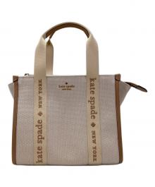 Kate Spade（ケイトスペード）の古着「キップ キャンバス スモール トート」｜ベージュ
