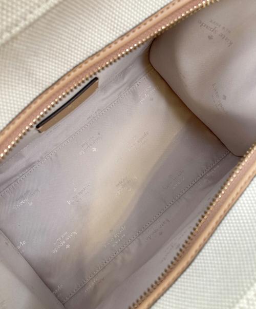 Kate Spade（ケイトスペード）Kate Spade (ケイトスペード) キップ キャンバス スモール トート ベージュの古着・服飾アイテム