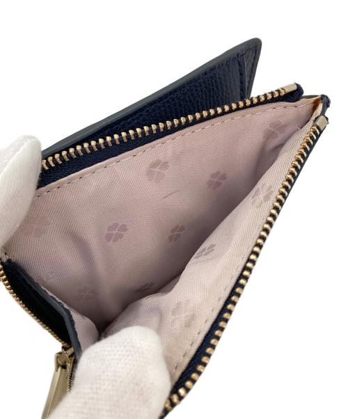 Kate Spade（ケイトスペード）Kate Spade (ケイトスペード) 2つ折り財布 ネイビーの古着・服飾アイテム