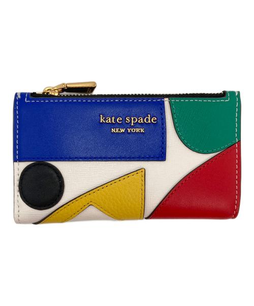 Kate Spade（ケイトスペード）Kate Spade (ケイトスペード) エキスポスモールスリムバイフォールドウォレット マルチカラーの古着・服飾アイテム