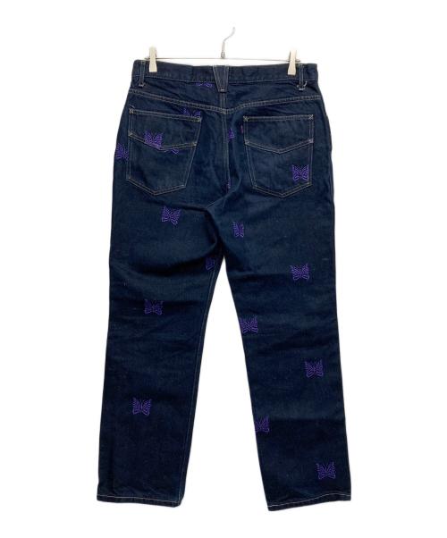 Needles（ニードルズ）Needles (ニードルズ) パピヨンデニムパンツ インディゴ サイズ:Mの古着・服飾アイテム