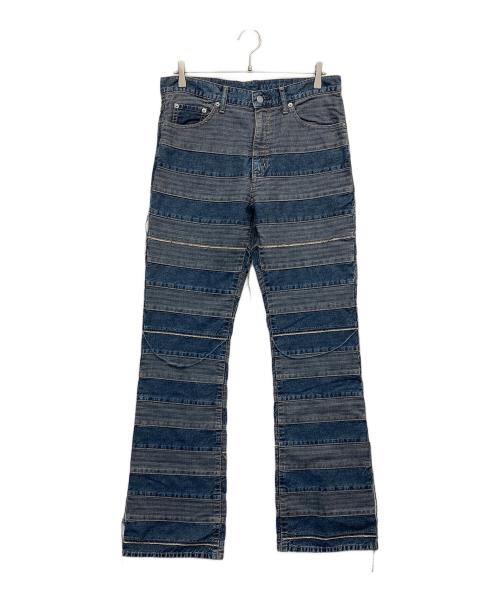 Hysteric Glamour（ヒステリックグラマー）Hysteric Glamour (ヒステリックグラマー) スクラッチフレアデニムパンツ インディゴ サイズ:W32の古着・服飾アイテム
