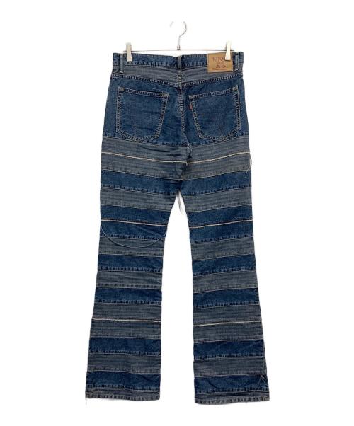 Hysteric Glamour（ヒステリックグラマー）Hysteric Glamour (ヒステリックグラマー) スクラッチフレアデニムパンツ インディゴ サイズ:W32の古着・服飾アイテム