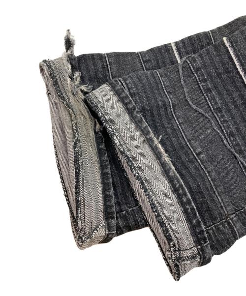 Hysteric Glamour（ヒステリックグラマー）Hysteric Glamour (ヒステリックグラマー) スクラッチフレアデニムパンツ ブラック サイズ:W32の古着・服飾アイテム