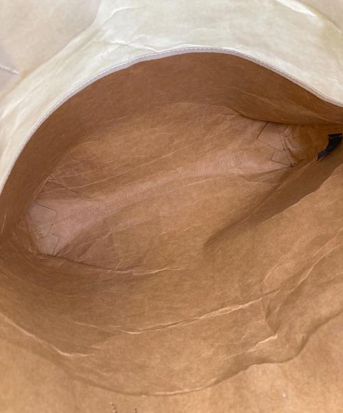 MARNI（マルニ）MARNI (マルニ) ロゴプリントペーパートートバッグ ブラウンの古着・服飾アイテム