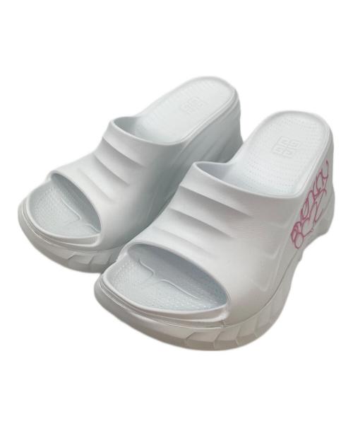 GIVENCHY（ジバンシィ）GIVENCHY (ジバンシィ) MARSHMALLOW SLIDER WEDGE SANDALS ホワイト サイズ:40の古着・服飾アイテム