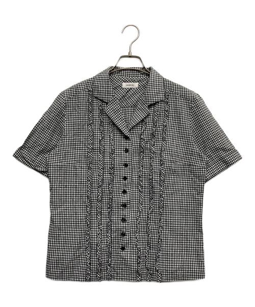 INGEBORG（インゲボルグ）INGEBORG (インゲボルグ) フリルセットアップ ブラック サイズ:Lの古着・服飾アイテム