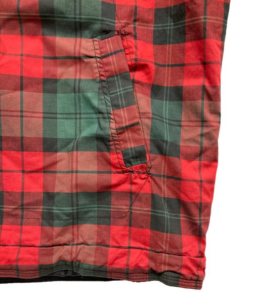 GAP（ギャップ）GAP (ギャップ) 90～00ｓチェック柄中綿アノラックパーカー レッド サイズ:Mの古着・服飾アイテム