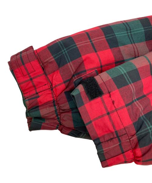 GAP（ギャップ）GAP (ギャップ) 90～00ｓチェック柄中綿アノラックパーカー レッド サイズ:Mの古着・服飾アイテム