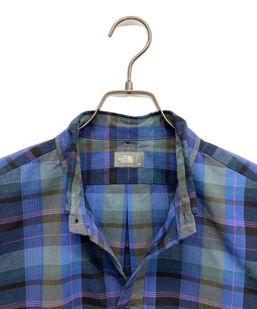 THE NORTH FACE（ザ ノース フェイス）THE NORTH FACE (ザ ノース フェイス) ロングスリーブマドラスシャツ ブルー サイズ:Mの古着・服飾アイテム
