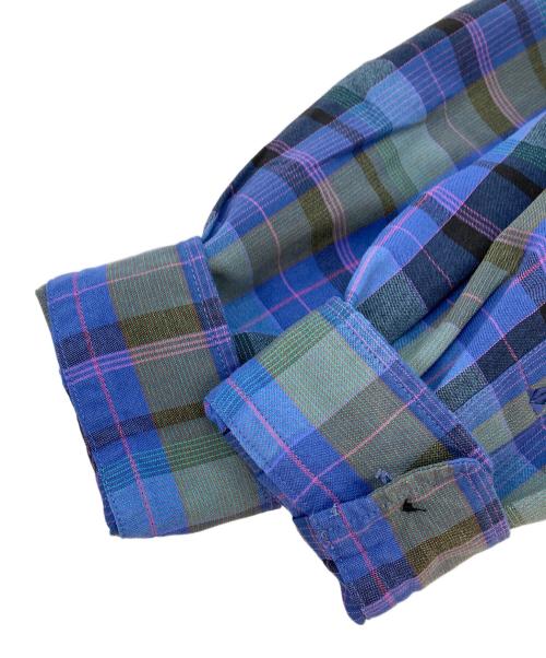 THE NORTH FACE（ザ ノース フェイス）THE NORTH FACE (ザ ノース フェイス) ロングスリーブマドラスシャツ ブルー サイズ:Mの古着・服飾アイテム