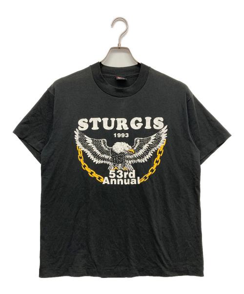 FRUIT OF THE LOOM（フルーツオブザルーム）FRUIT OF THE LOOM (フルーツオブザルーム) 90ｓ スタージスモータサイクルラリーT ブラック サイズ:Lの古着・服飾アイテム