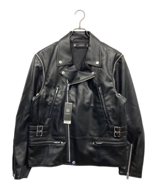 GU（ジーユー）GU (ジーユー) UNDERCOVER (アンダーカバー) コラボエコレザーライダースジャケット ブラック サイズ:L 未使用品の古着・服飾アイテム